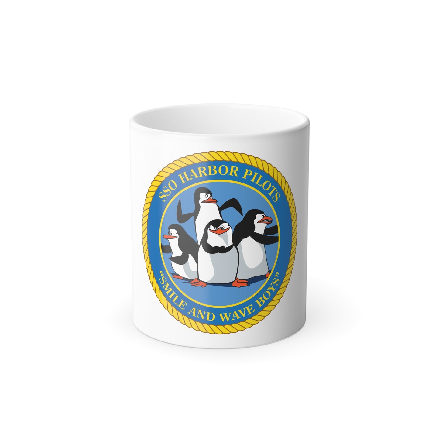 SSO Harbor Pilots Smile and Wave Boys (U.S. Navy) Color Changing Mug 11oz