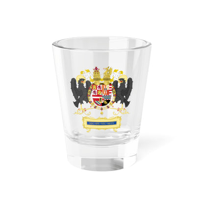 Full Ornamented Coat of arms of Philip II of Spain 1558-1580 (Spain) (Coat of Arms) Shot Glass 1.5oz