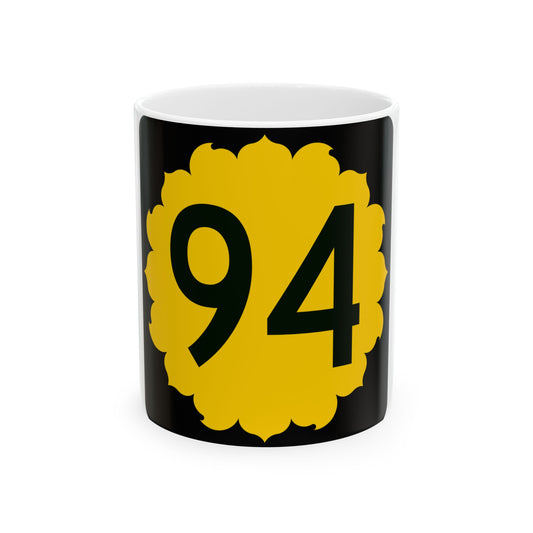 K-94 (Kansas) (Road Sign) White Coffee Mug