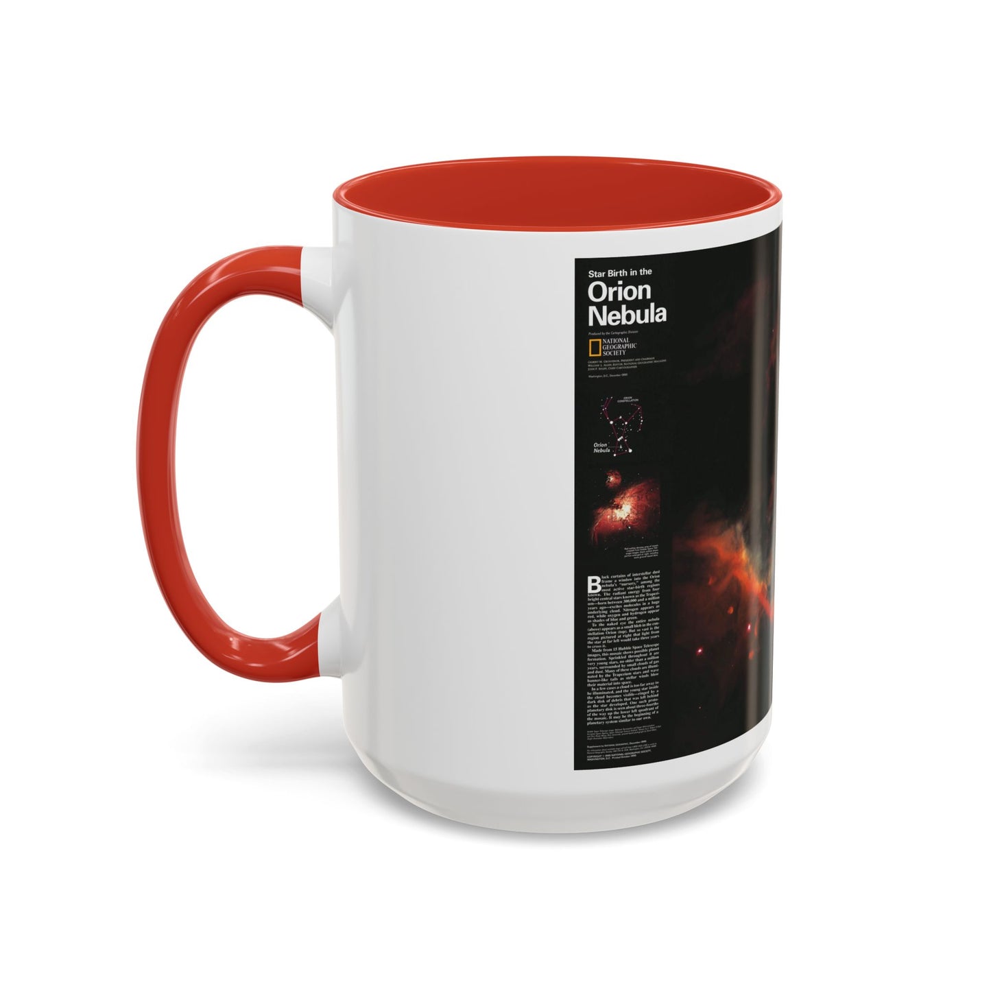 Space - Star Birth in the Orion Nebula (1995) (Map) Accent Coffee Mug