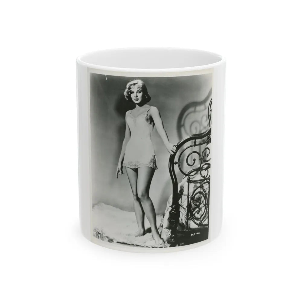 Leslie Parrish #151 (Vintage Female Icon) White Coffee Mug-11oz-Go Mug Yourself