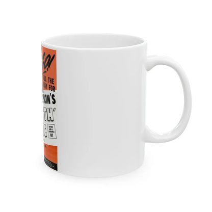 Sue Thompson 1965 (Music Poster) White Coffee Mug-Go Mug Yourself