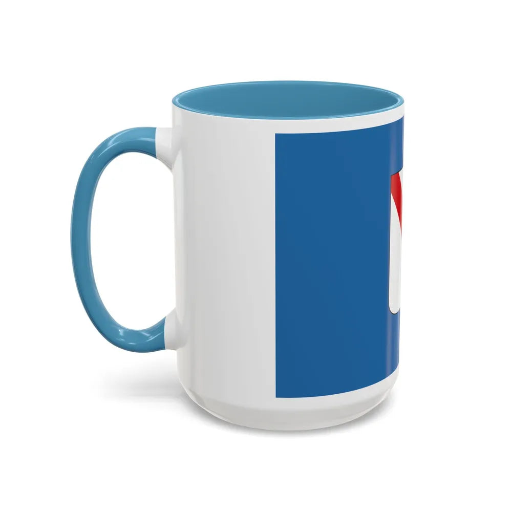 Flag of Campania Italy - Accent Coffee Mug-Go Mug Yourself