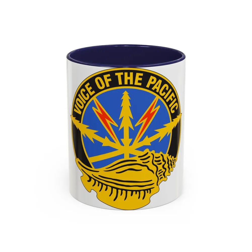 516th Signal Brigade (U.S. Army) Accent Coffee Mug-11oz-Navy-Go Mug Yourself