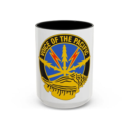 516th Signal Brigade (U.S. Army) Accent Coffee Mug-15oz-Black-Go Mug Yourself