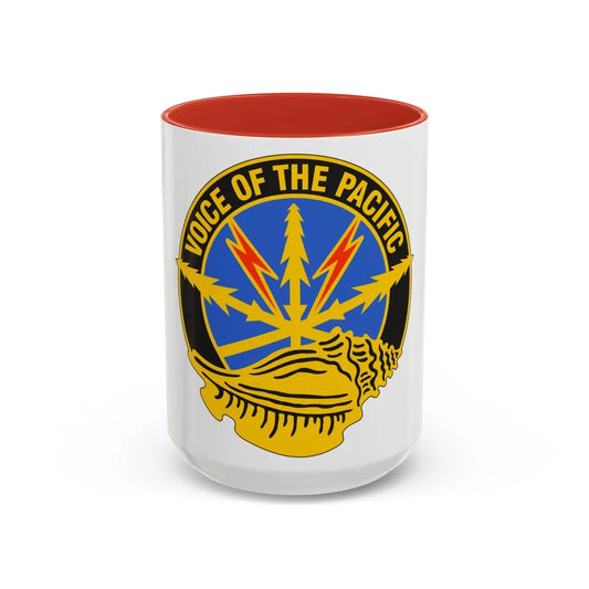 516th Signal Brigade (U.S. Army) Accent Coffee Mug-15oz-Navy-Go Mug Yourself