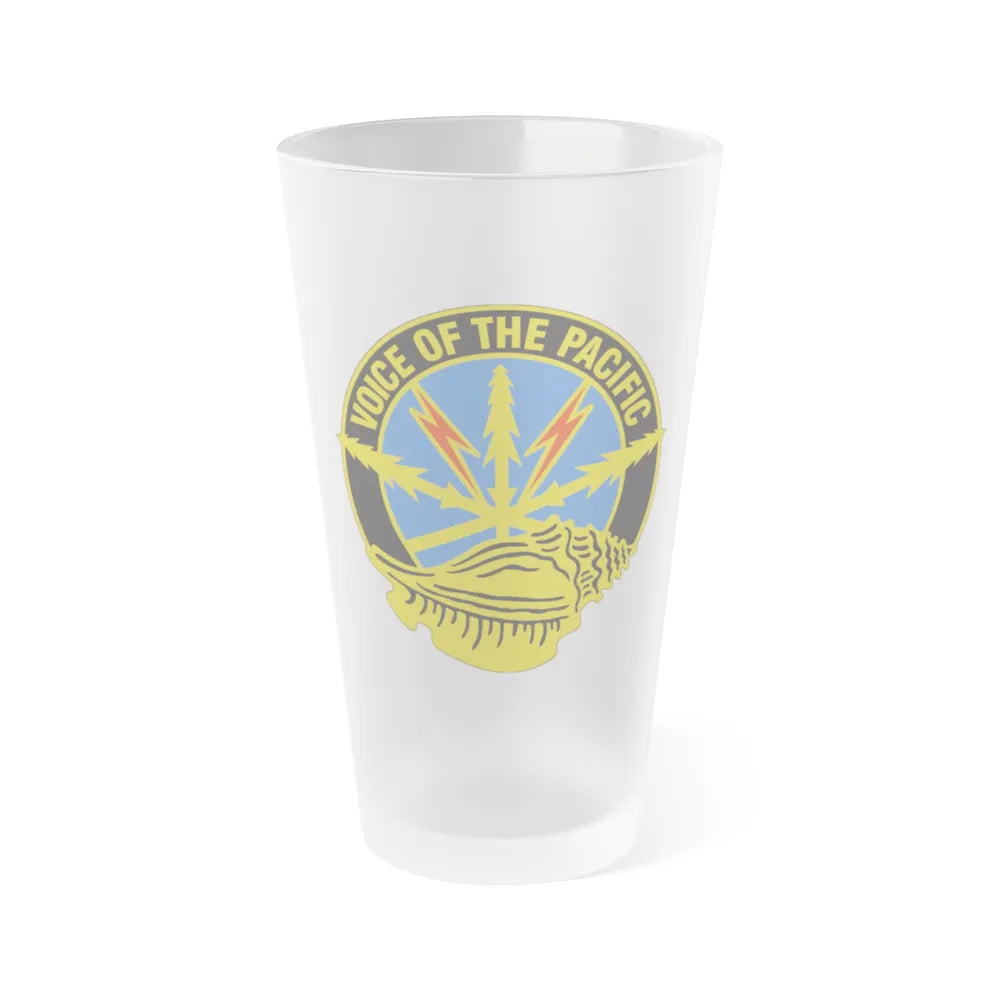 516th Signal Brigade (U.S. Army) Frosted Pint Glass 16oz-Go Mug Yourself