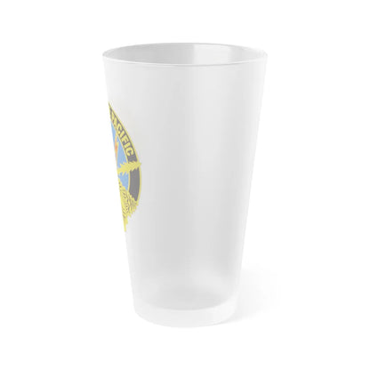 516th Signal Brigade (U.S. Army) Frosted Pint Glass 16oz-Go Mug Yourself