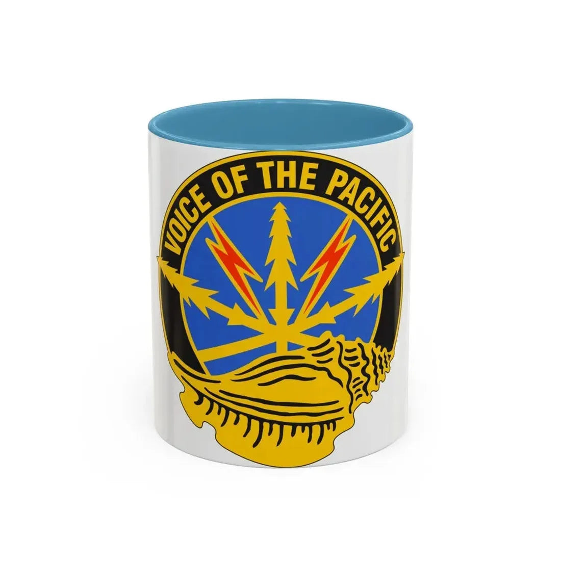 516th Signal Brigade (U.S. Army) Accent Coffee Mug 11oz Light Blue - Go Mug Yourself