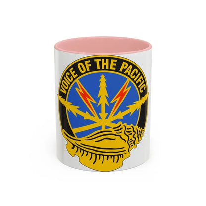 516th Signal Brigade (U.S. Army) Accent Coffee Mug 11oz Pink - Go Mug Yourself