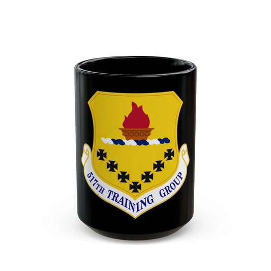 517 Training Group AETC (U.S. Air Force) Black Coffee Mug-15oz-Go Mug Yourself