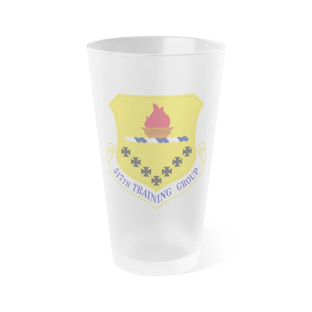 517 Training Group AETC (U.S. Air Force) Frosted Pint Glass 16oz-16oz-Frosted-Go Mug Yourself