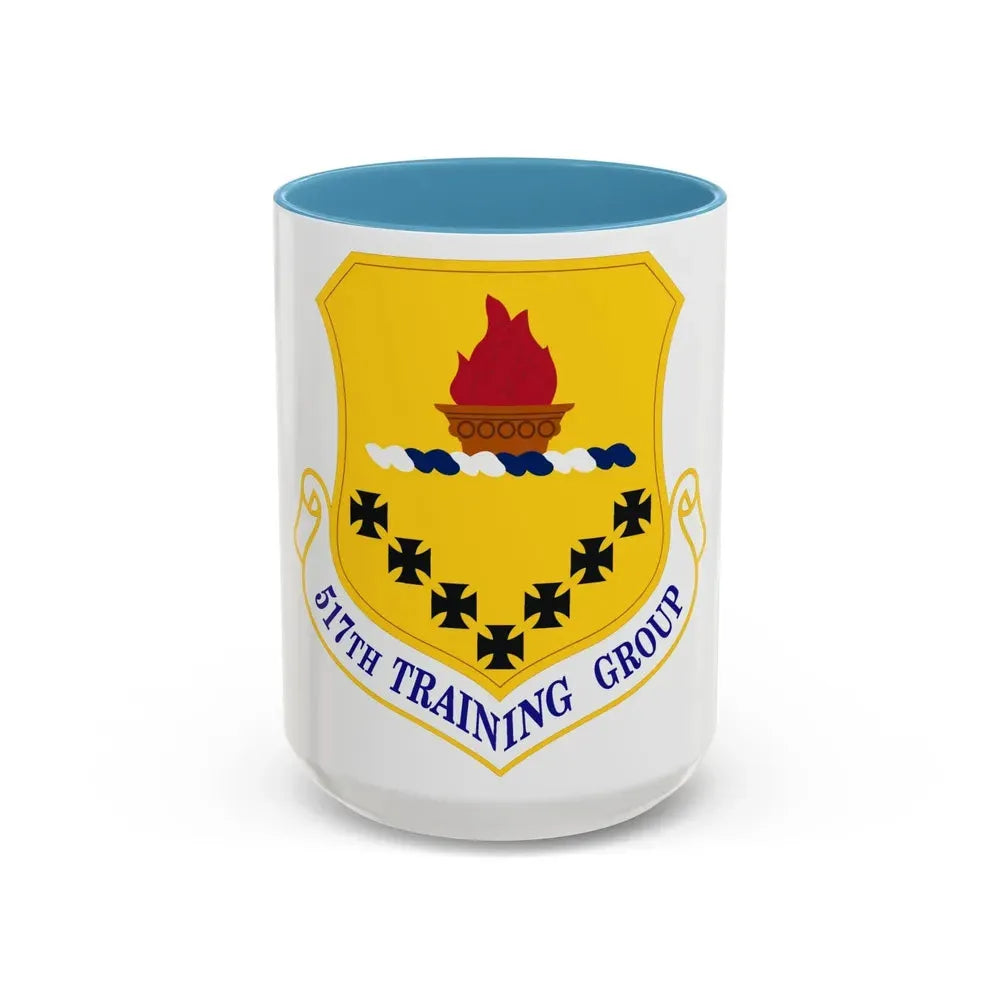 517 Training Group AETC (U.S. Air Force) Accent Coffee Mug 15oz Light Blue - Go Mug Yourself