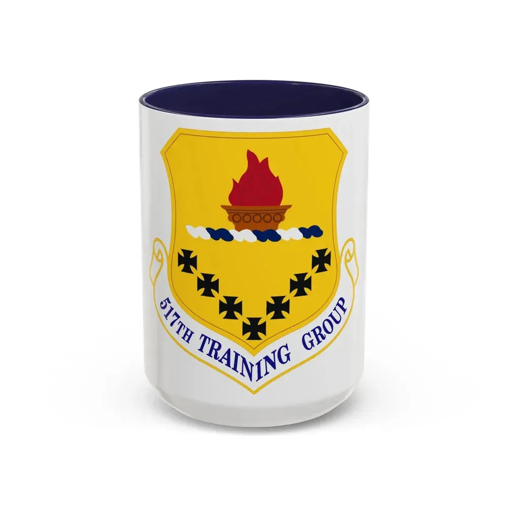 517 Training Group AETC (U.S. Air Force) Accent Coffee Mug 15oz Navy - Go Mug Yourself