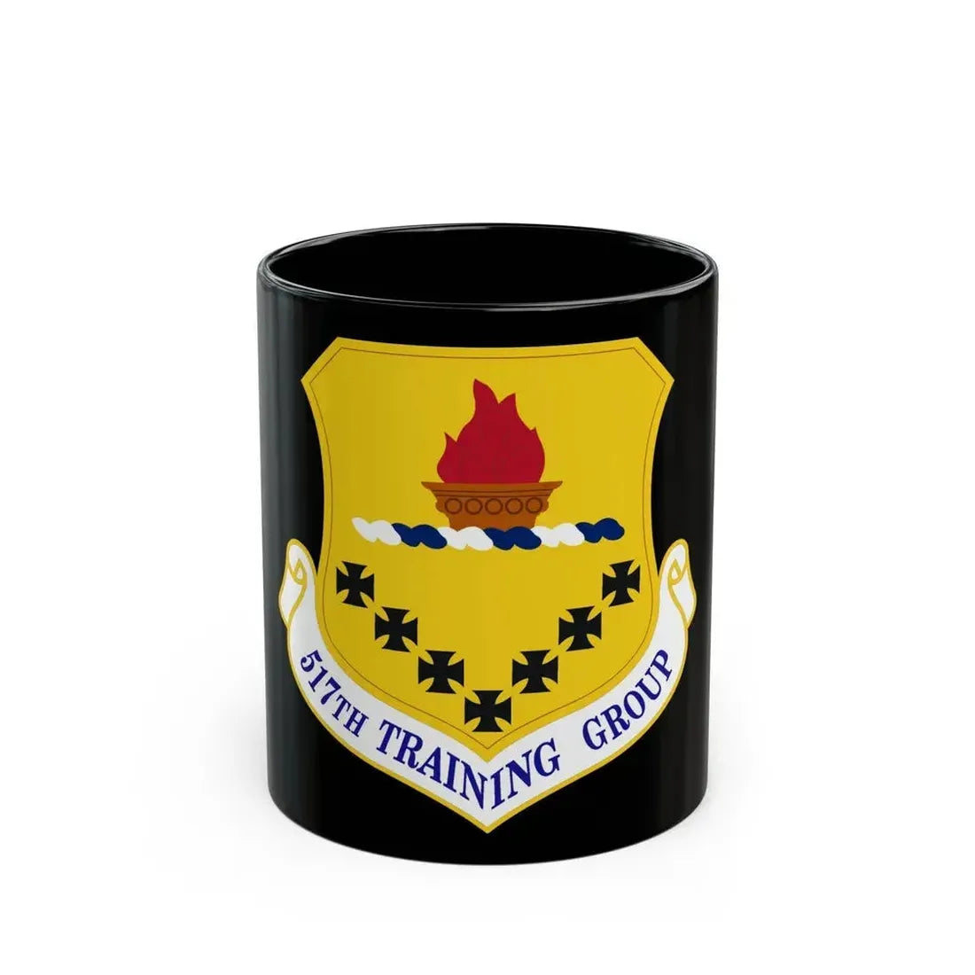 517 Training Group AETC (U.S. Air Force) Black Coffee Mug 11oz - Go Mug Yourself