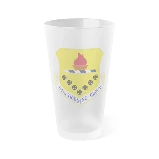 517 Training Group AETC (U.S. Air Force) Frosted Pint Glass 16oz 16oz Frosted - Go Mug Yourself