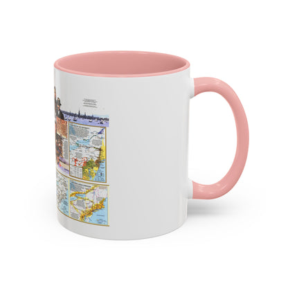 USA - Atlantic Gateways 2 (1983) (Map) Accent Coffee Mug