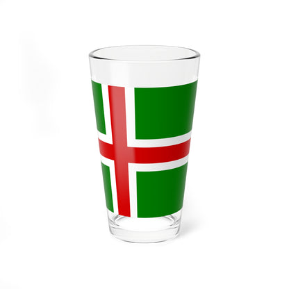 Flag of Smaland 8-11 (Sweden) Pint Glass 16oz