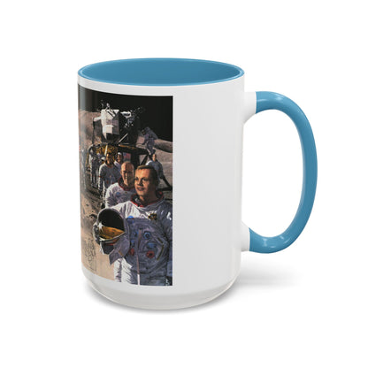 Space - Teammates in Mankind's Greatest Adventure (1973) (Map) Accent Coffee Mug