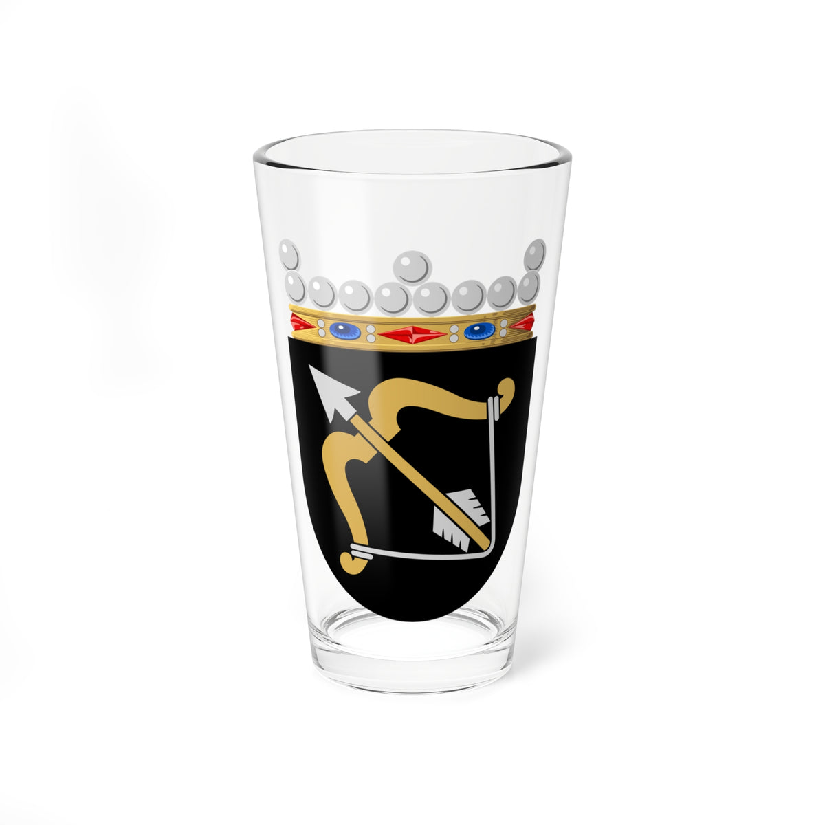 Kuopion lääni.vaakuna (Finland) (Coat of Arms) Pint Glass 16oz