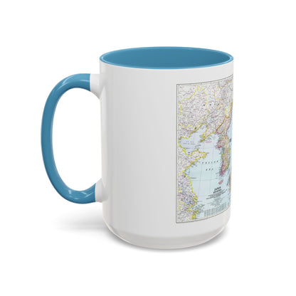 Japan and Korea (1945) (Map) Accent Coffee Mug