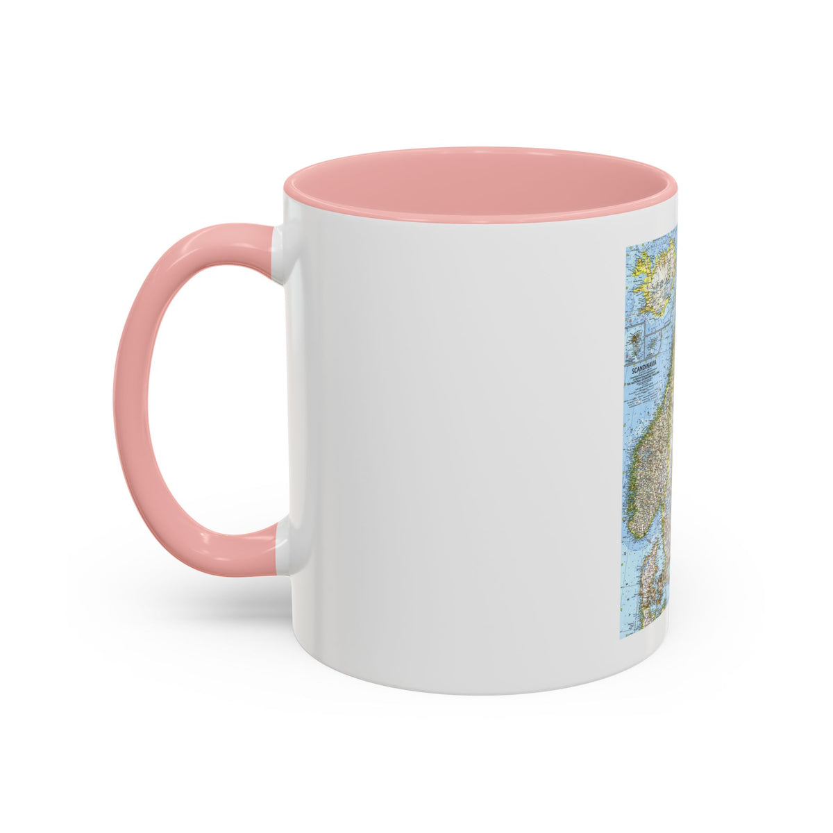 Scandinavia (1963) (Map) Accent Coffee Mug