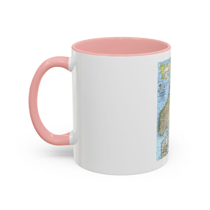 Scandinavia (1963) (Map) Accent Coffee Mug