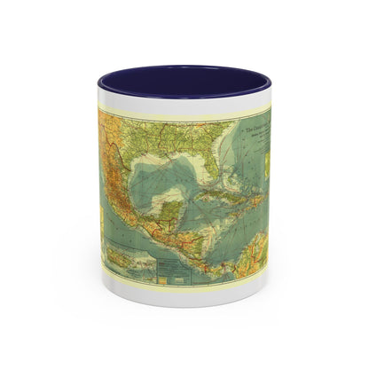 Central America and the West Indies (1922) (Map) Accent Coffee Mug