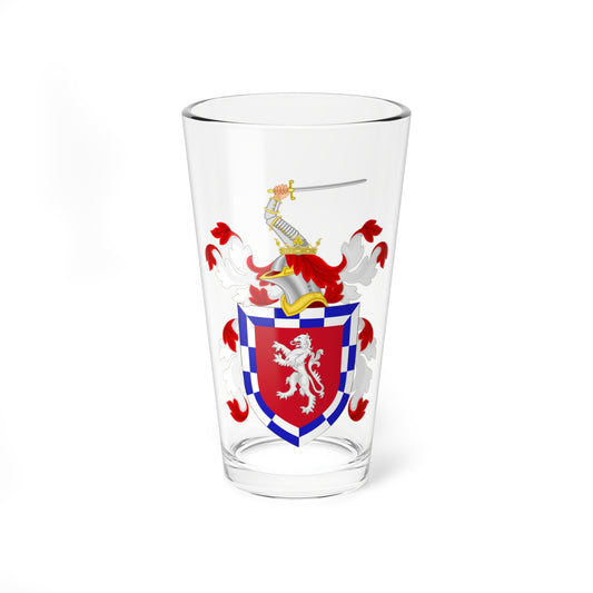 Coat of Arms of William A. A. Wallace (United States) (Coat of Arms) Pint Glass 16oz
