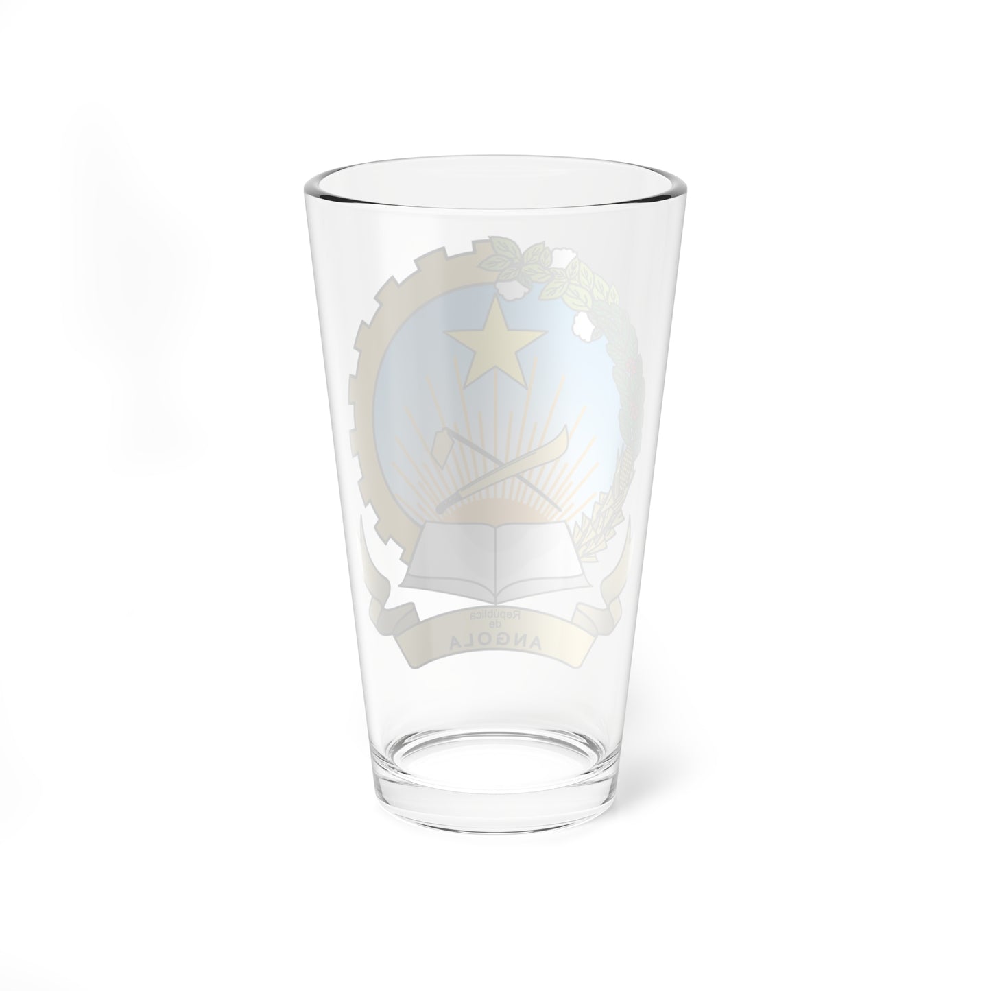 Emblem of Angola (Angola) (Coat of Arms) Pint Glass 16oz