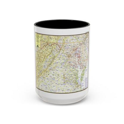 USA - Round About the Nation's Capital (1956) (Map) Accent Coffee Mug