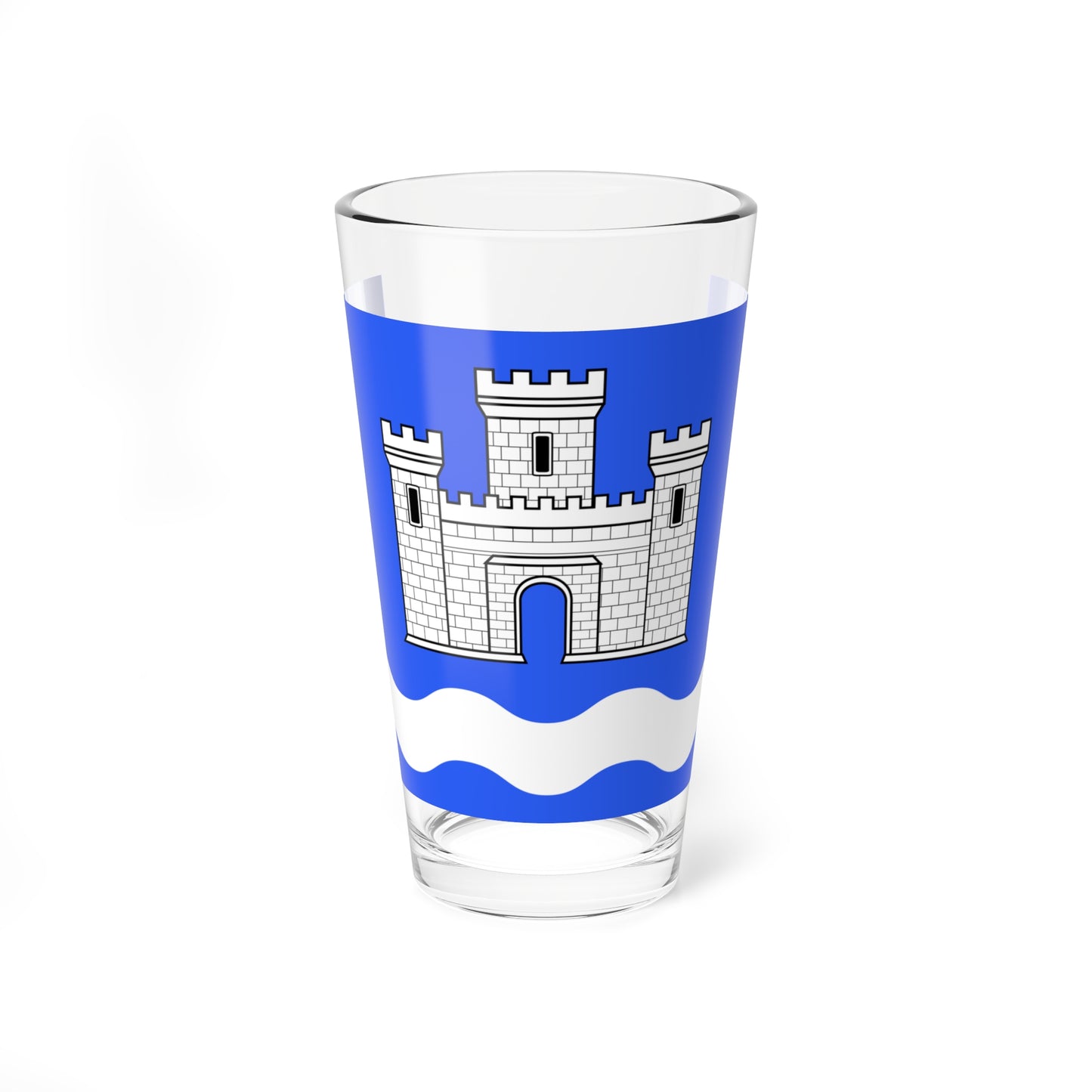 Flag of Chateauneuf-du-Faou (France) Pint Glass 16oz