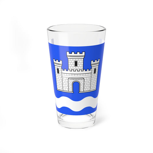 Flag of Chateauneuf-du-Faou (France) Pint Glass 16oz