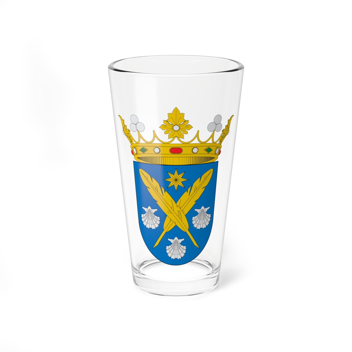 Escudo del marquesado de Iria Flavia (Spain) (Coat of Arms) Pint Glass 16oz