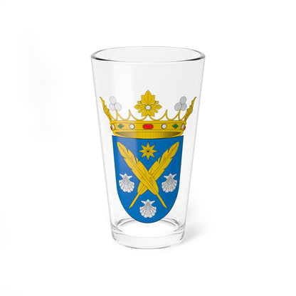 Escudo del marquesado de Iria Flavia (Spain) (Coat of Arms) Pint Glass 16oz