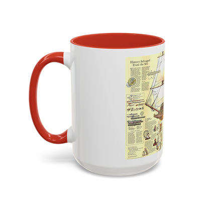 History Salvaged from the Sea (1977) (Map) Accent Coffee Mug