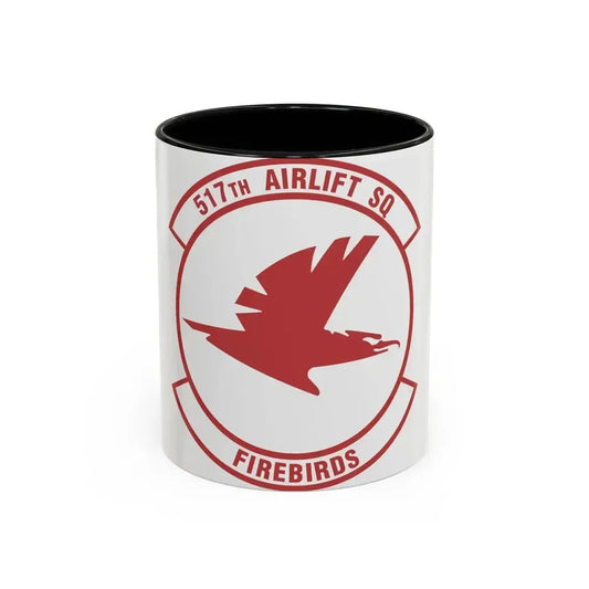 517th Airlift Squadron (U.S. Air Force) Accent Coffee Mug 11oz Black - Go Mug Yourself