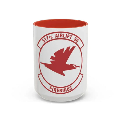 517th Airlift Squadron (U.S. Air Force) Accent Coffee Mug 15oz Red - Go Mug Yourself