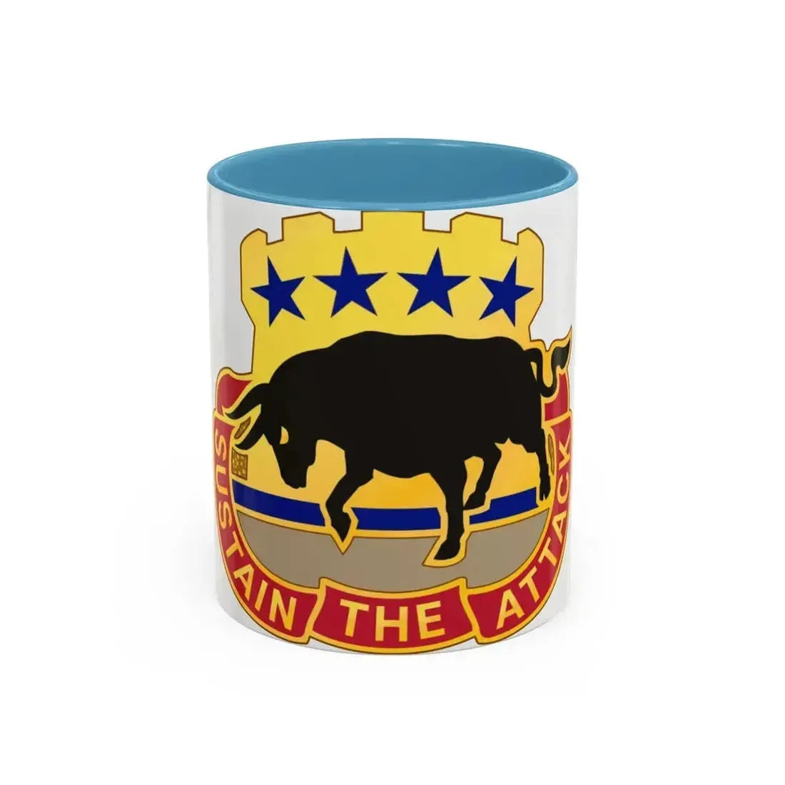 518 Sustainment Brigade 3 (U.S. Army) Accent Coffee Mug 11oz Light Blue - Go Mug Yourself