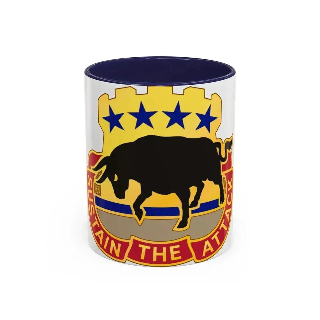 518 Sustainment Brigade 3 (U.S. Army) Accent Coffee Mug 11oz Navy - Go Mug Yourself