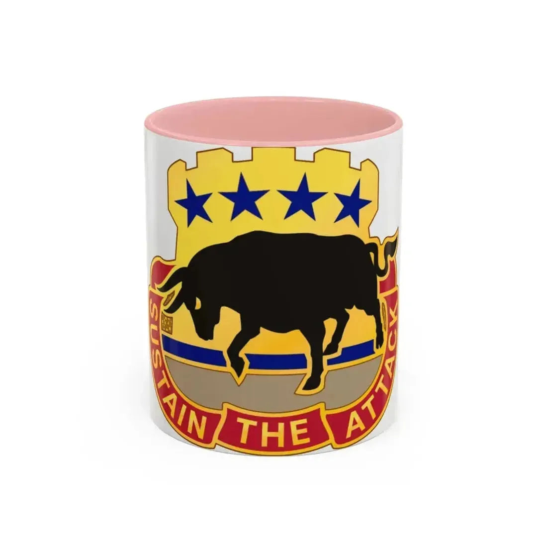 518 Sustainment Brigade 3 (U.S. Army) Accent Coffee Mug 11oz Pink - Go Mug Yourself