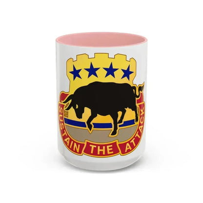 518 Sustainment Brigade 3 (U.S. Army) Accent Coffee Mug 15oz Pink - Go Mug Yourself