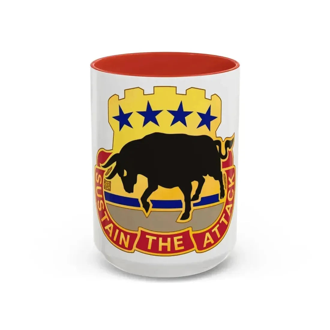 518 Sustainment Brigade 3 (U.S. Army) Accent Coffee Mug 15oz Red - Go Mug Yourself