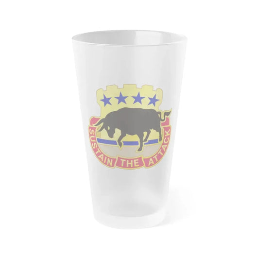 518 Sustainment Brigade 3 (U.S. Army) Frosted Pint Glass 16oz Default Title - Go Mug Yourself
