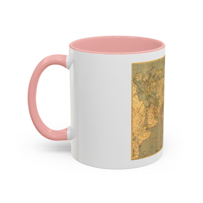 Asia and Adjacent Regions (1933) (Map) Accent Coffee Mug