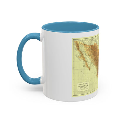Central America & Mexico (1911) (Map) Accent Coffee Mug