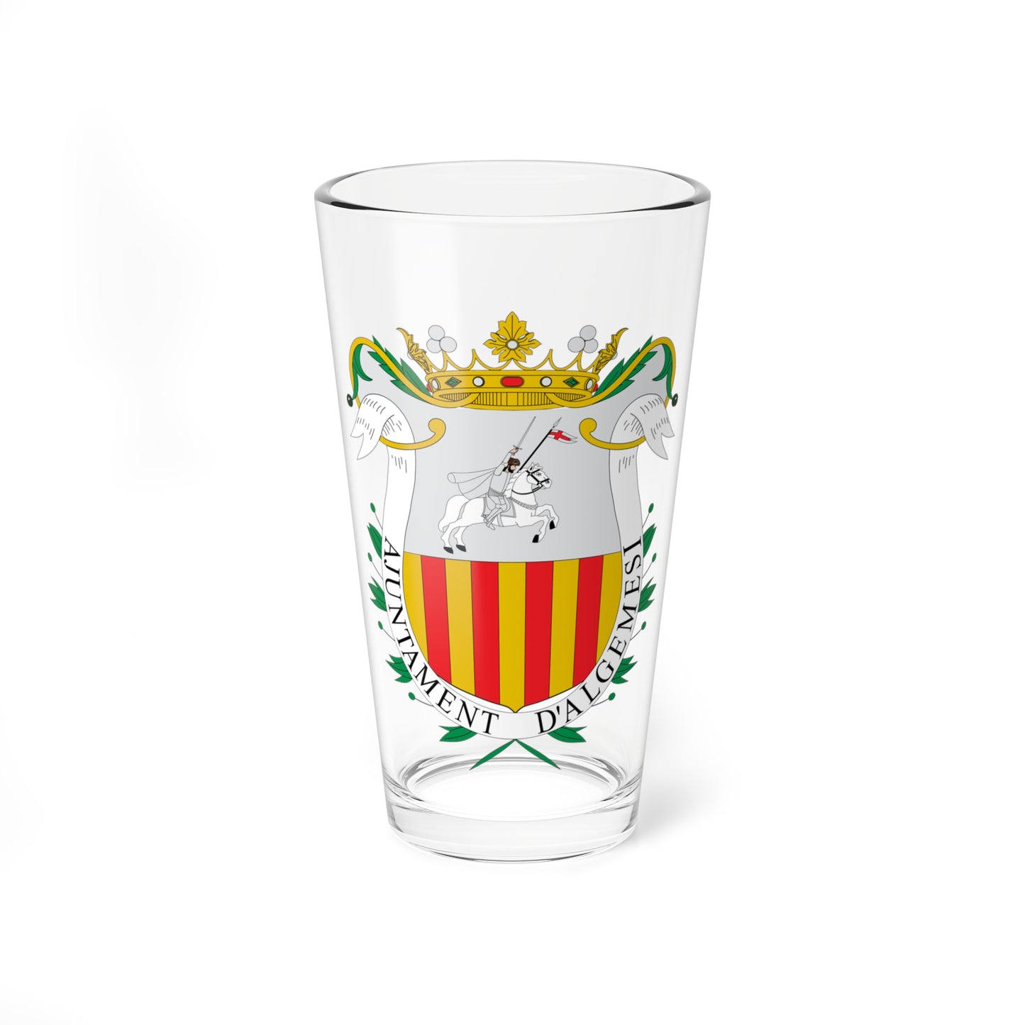 Escudo de Algemesi-Valencia (Spain) (Coat of Arms) Pint Glass 16oz