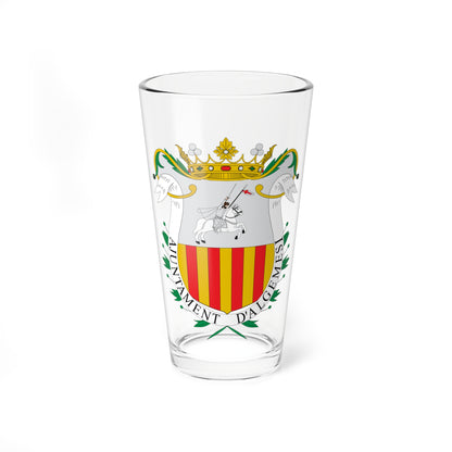 Escudo de Algemesi-Valencia (Spain) (Coat of Arms) Pint Glass 16oz