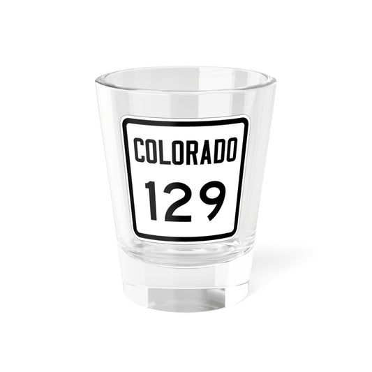Colorado 129 1946 (Colorado) (Road Sign) Shot Glass 1.5oz-1.5oz-Go Mug Yourself