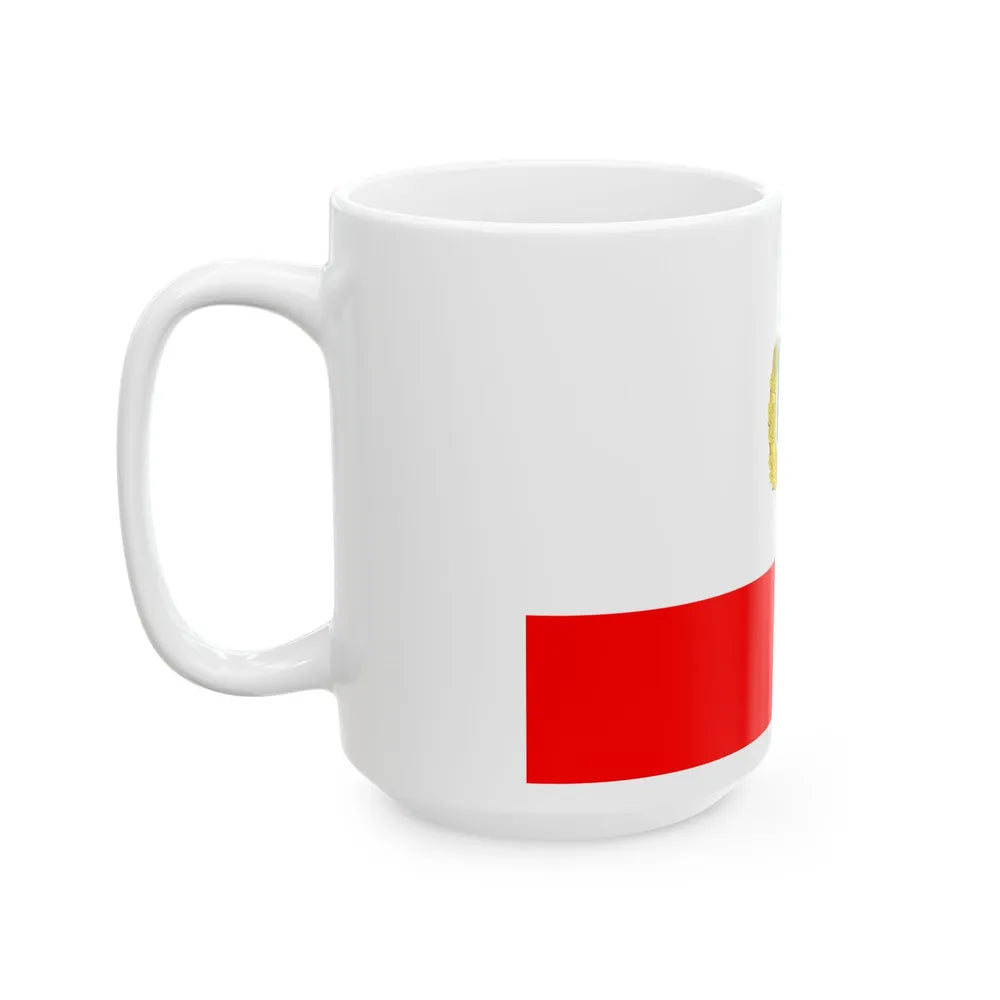 Flag of Saratov Oblast Russia - White Coffee Mug-Go Mug Yourself